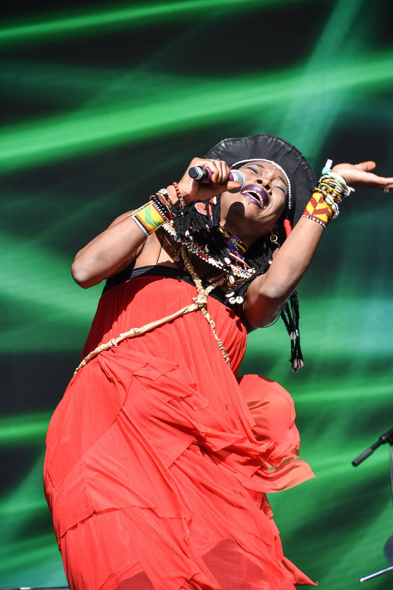 Stunning performance from @FatouDiawara bringing modern African sounds, energy and love to West Holts 💜💙 Next up: Roy Ayers at 18.30 #Westholts #Westholts19 #Glastonbury19 Photo: Scott Gouldsbrough Photography @Scottlad