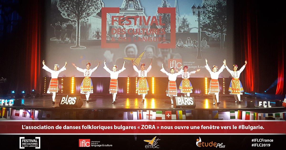L’association de danses folkloriques bulgares « ZORA » nous ouvre une fenêtre vers le #Bulgarie. 

Live streaming : youtube.com/watch?v=-OvEjq…

#FCLGala2019 #FCL2019 #IFLCFrance #IFLC2019 #Paris