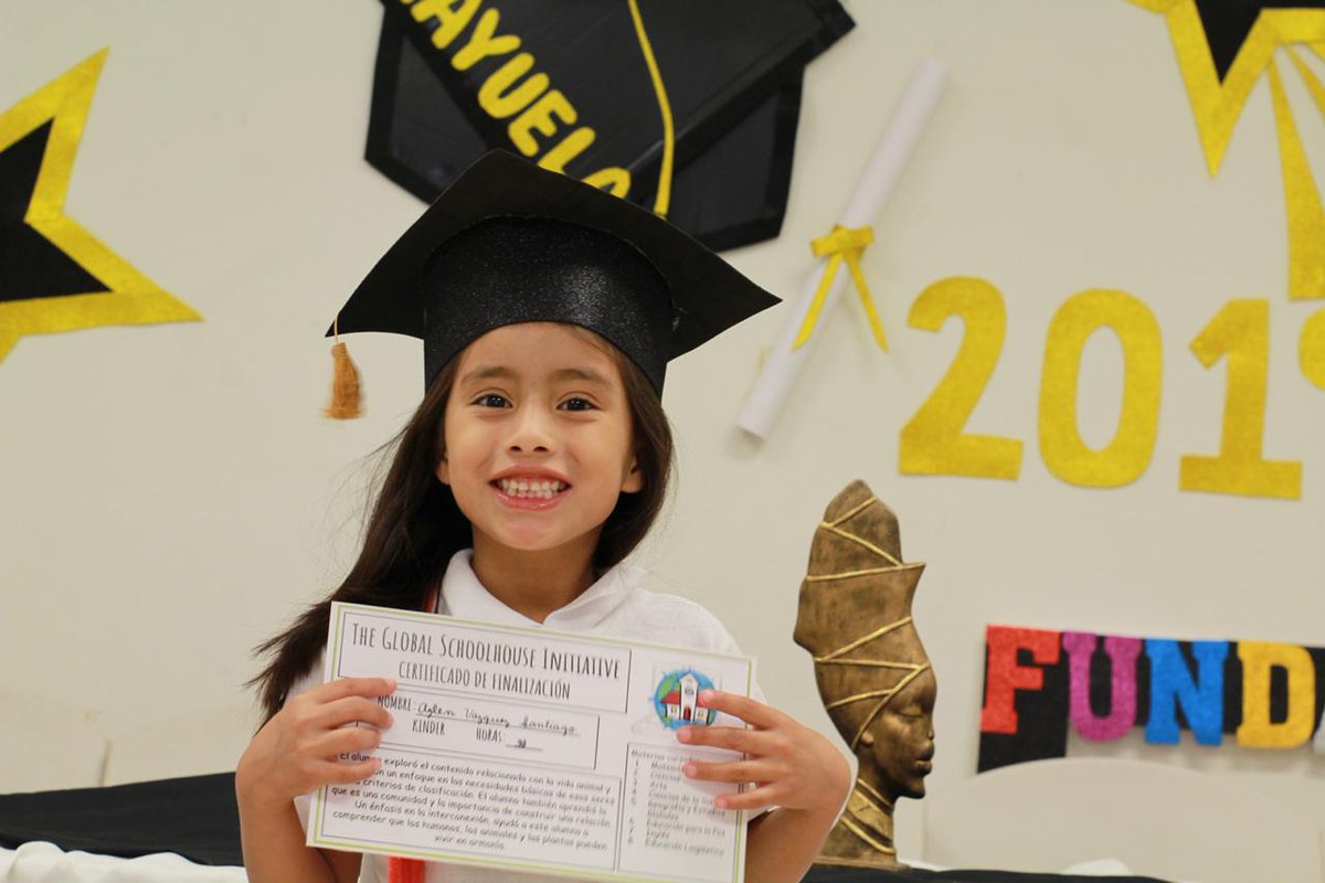 tgschoolhouse's tweet photo. The team at GSI is so incredibly proud to show you our first graduating class of 2019! They were not attending any school and now have a completion certificate from GSI which will increase their chances to get into the traditional school stream with their peers. Congrats kids! https://t.co/UPulkIe8JI