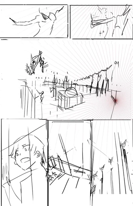 thumbnail vs finished panels from Carciphona and Amongst Us

#このタグを見た人はラフ画とその完成絵を見せる 