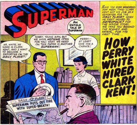 Campus_Comics's tweet photo. Today is the anniversary of Perry White hiring his most absent reporter, Clark Kent. #Superman #dontcallmechief https://t.co/b4B9gYipLl