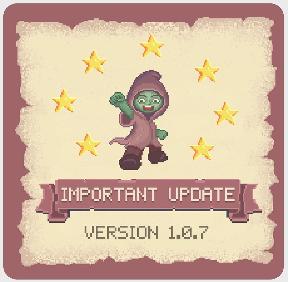 Hello everyone, please update your game to the latest version 1.0.7:

- Fixed: Adventure card error when reach 600 souls
- Improve translation in various languages
- Improve the cloud save UI

We will keep working on other reported bugs and improvement. Thank you for supporting!