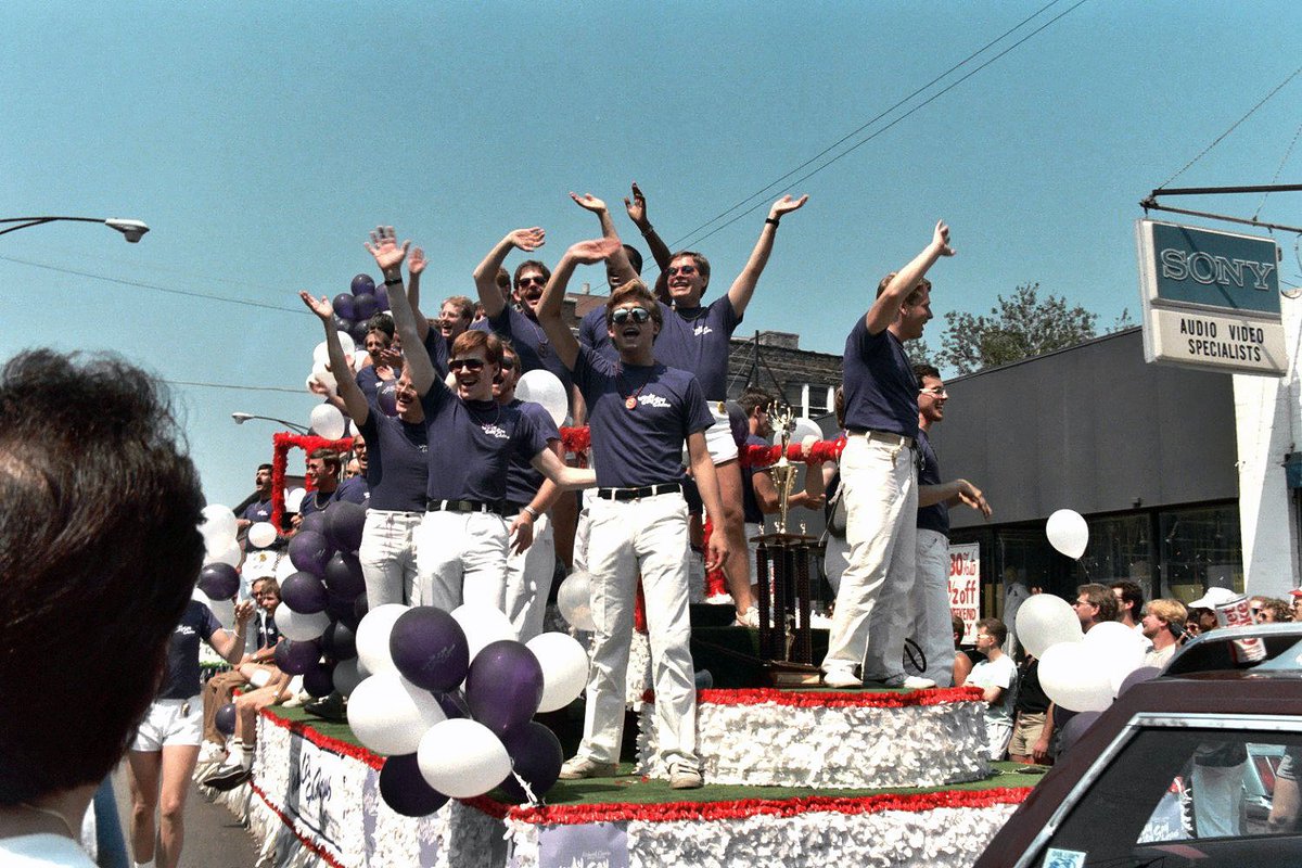 GoPride's tweet photo. 1984: Gay Life estimates 30-40k celebrants for the #ChicagoPrideParade

Two years later, Windy City Times reports 60k celebrants

Today over 1 millions people are expected to celebrate #Pride2019

https://t.co/t47070ysQK

#gaychicago #boystown #lgbthistory #stonewall50 https://t.co/BDZfe92vrD