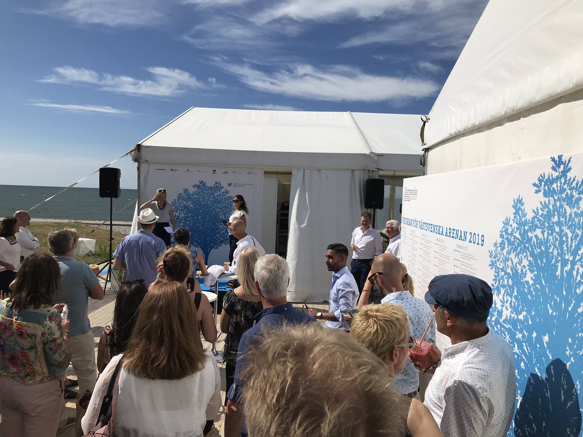 Invigning nu av #VästsvenskaArenan i #Almedalen Visby