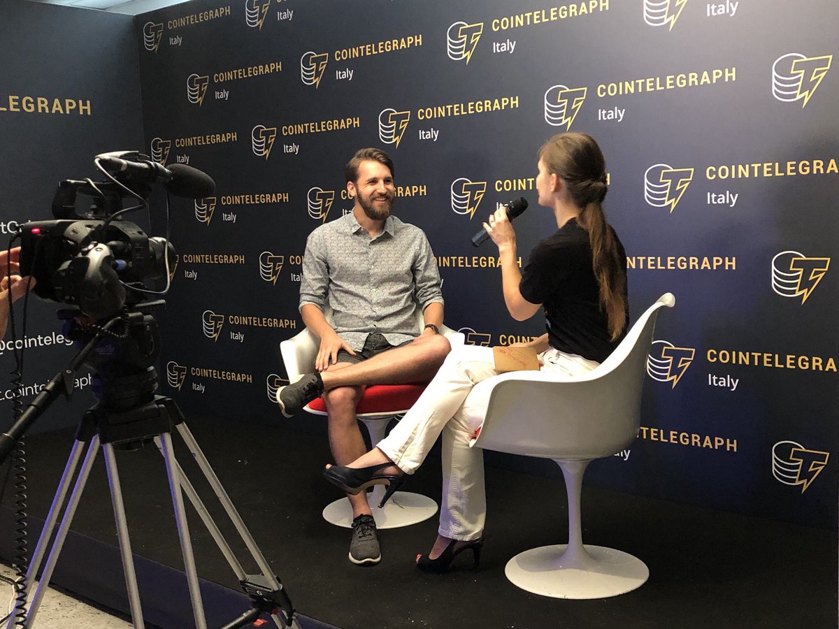 Had a great interview with <a href="/ITCointelegraph/">Cointelegraph Italia</a> at Blockchain Week Rome talking about my view on the current state of the blockchain space and about the latest <a href="/tezos/">Tezos</a> amendment &amp; the benefits of onchain governance. Also a look at the things to come for <a href="/aeternity/">æternity Blockchain</a> and <a href="/ethereum/">Ethereum</a> #BWR19