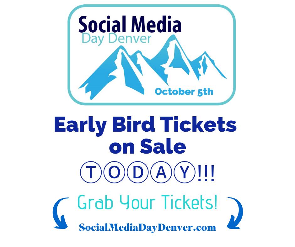smdaydenver's tweet photo. #SMDayDEN is back &amp; we excited 🥳 to announce tickets are 🅾🅽 🆂🅰🅻🅴 🆃🅾🅳🅰🆈! Grab your E̳A̳R̳L̳Y̳ ̳ ̳B̳I̳R̳D̳ tickets today &amp; 𝐒𝐀𝐕𝐄 𝐁𝐈𝐆 𝐓𝐈𝐌𝐄! ➡️https://t.co/EPCDBQDQBJ
*
#SMDayDEN19 #SocialMediaDay #SocialMediaDay19 #socialmediaconference #socialmediadenver https://t.co/aYiDq4KReJ