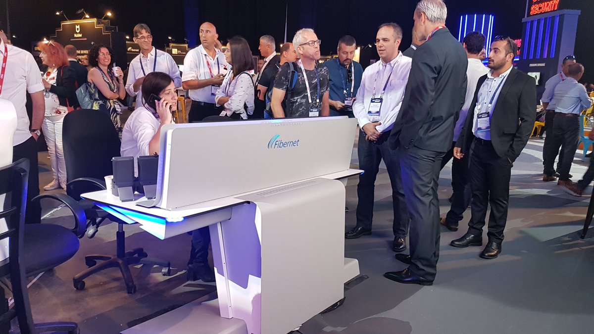 FibernetLtd's tweet photo. This year at #BYNET Expo, in addition to exhibiting Fibernet #datacenter and #cybersecurity solutions, we displayed this amazing @Roomdimensions command center console. https://t.co/7n6F7zR4Au