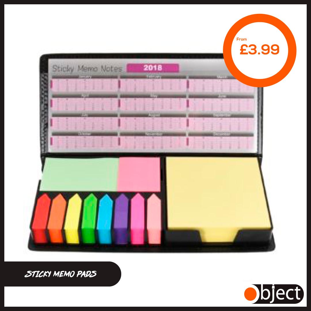 Objectproducts's tweet photo. Whether you're at home, in the office or at school, these sticky memo pads will always be useful! Each memo pad has its own compartment located in the padded case to keep them in great condition. #ObjectProducts #NewProduct #Products #Design #Gadgets #Gifts #Bargain #Value https://t.co/dQC9R2e46u