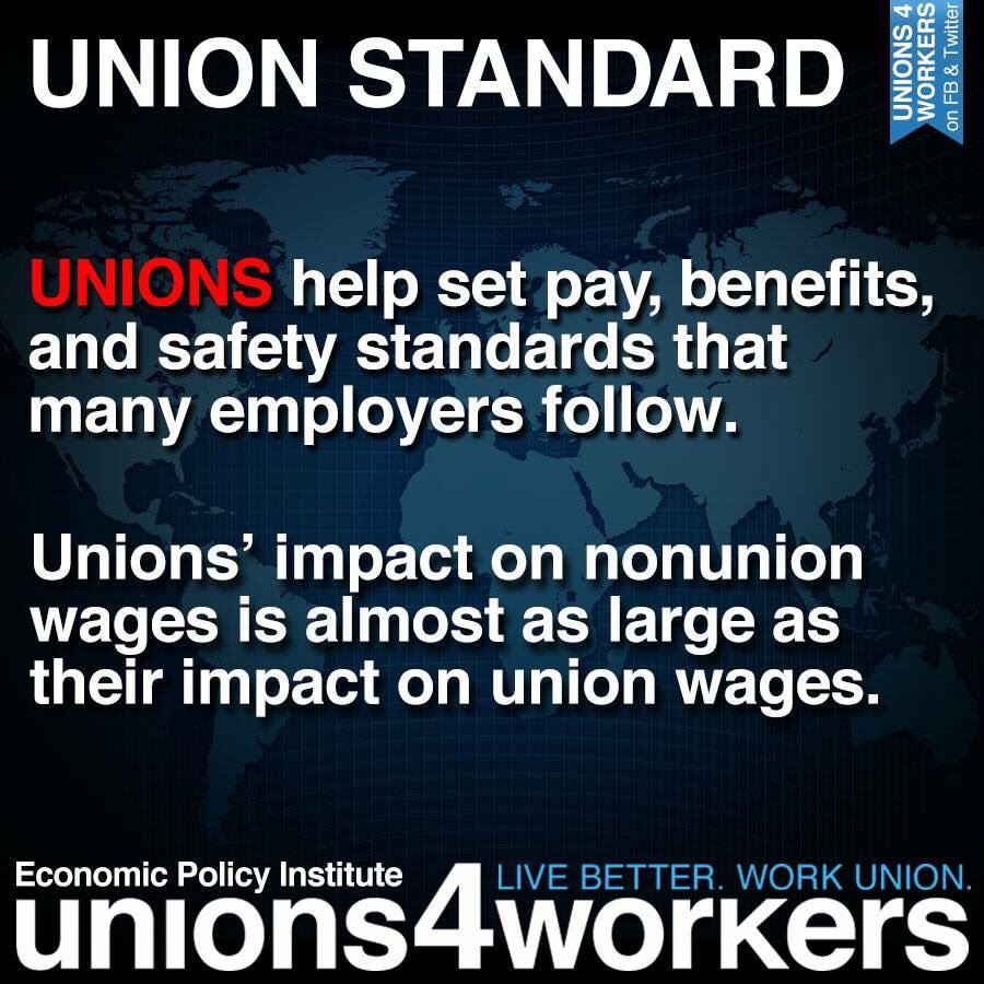 unions4workers's tweet photo. Without unions, worker pay and benefits would plummet. https://t.co/RCp4fMKOFK