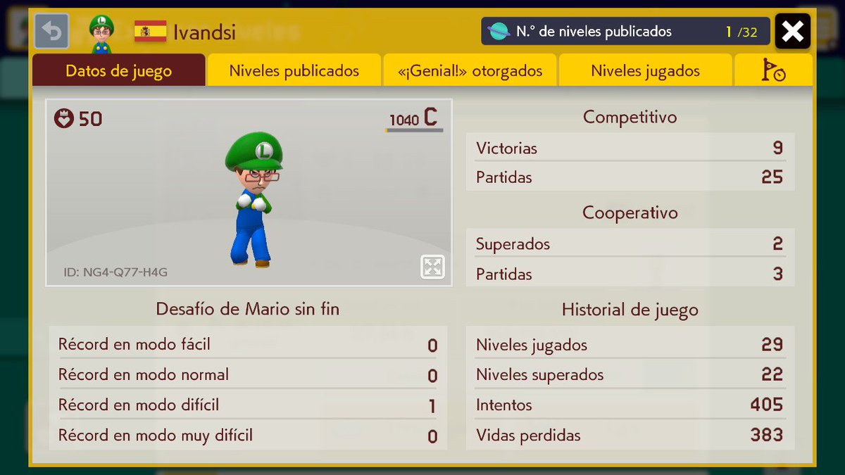 Ivandsi2's tweet image. My Maker's ID for whoever wants to try whatever I end up doing #SuperMarioMaker2 #NintendoSwitch