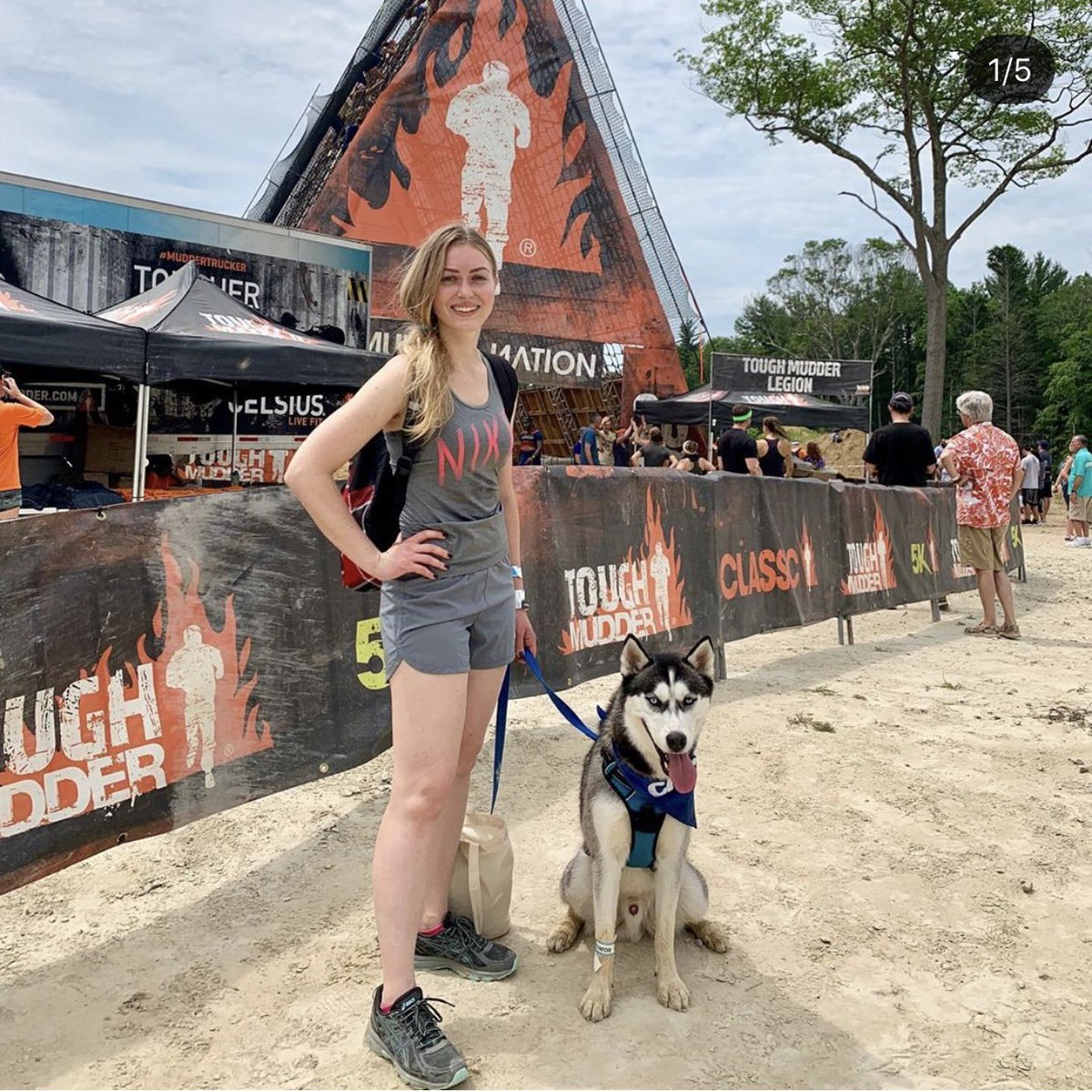 ToughMudder's tweet photo. The toughest pups on the planet made it out to Boston yesterday to get on our #RuffMudder course. You're welcome for the following cuteness. @Chewy https://t.co/7D8fZtGH36