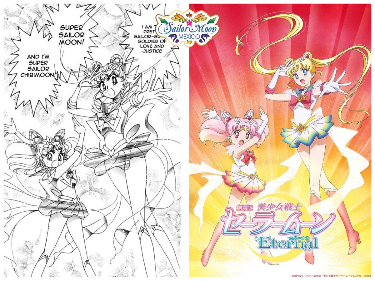 Sailor Moon Mexico on X: Sailor Moon manga 1994 / Sailor Moon Crystal  Eternal 2019  / X