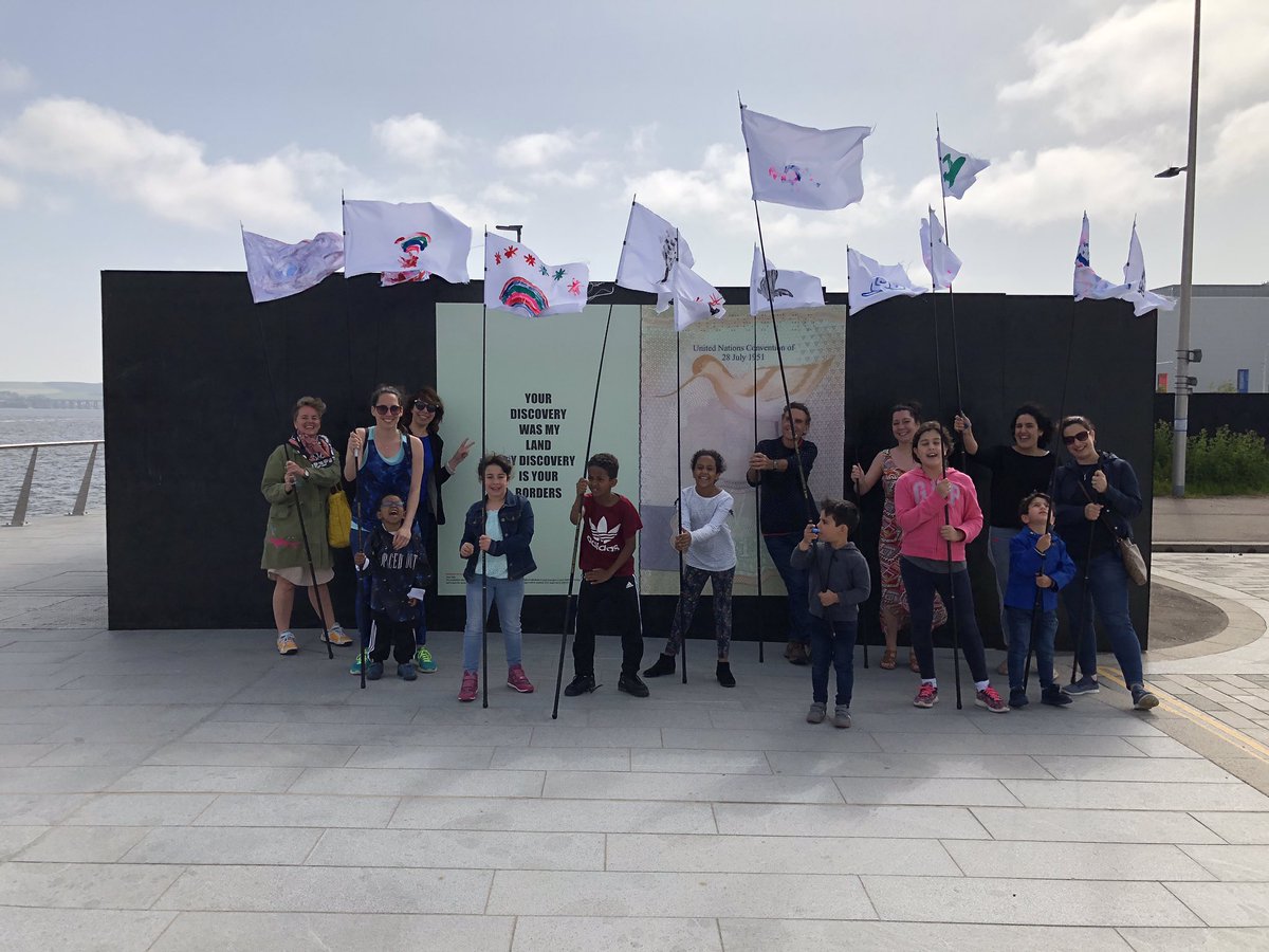 ImanTajik's tweet image. Thanks everyone who came to hear about my work &amp;amp; also for flag making workshop in @VADundee Thanks to @VADundee to host us &amp;amp; thanks to @WAVE_particle to support me for workshop.
#refugeeFestscot #Dundee @scotrefcouncil #ImanTajik #flag @thewhoisproject #WhoIsProject #RefugeeWeek