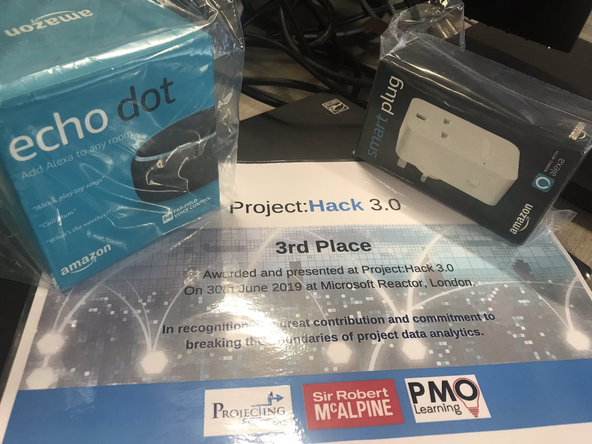 PmoHot's tweet photo. Had a fantastic time at #ProjectHack3 - and won some new tech! We’re setting our sights firmly on first place for #ProjectHack4 later in the year. https://t.co/wWJZ2avZHS