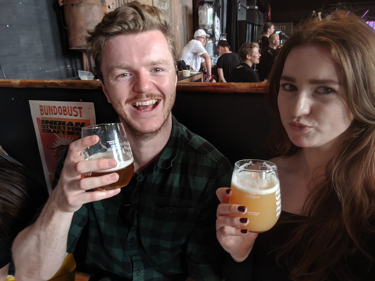 gabriellellek's tweet photo. Making the brother try beers that aren't shit. #liverpoolbeerweek https://t.co/K0cCKGLLLF