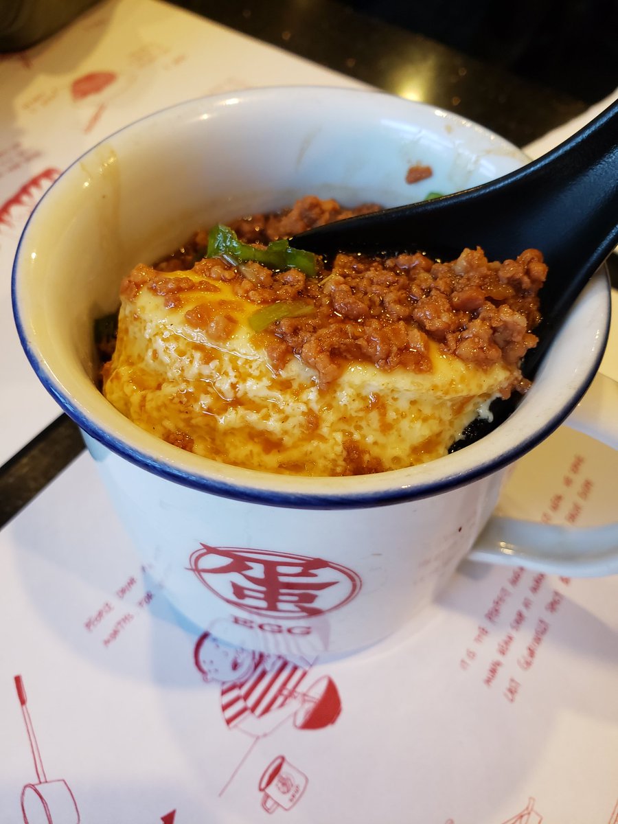 actthisname's tweet photo. really yummy steamed egg!! And 绿豆汤 for as your drink 🙏🙏🙏🙏 https://t.co/7dJ7QgqANu