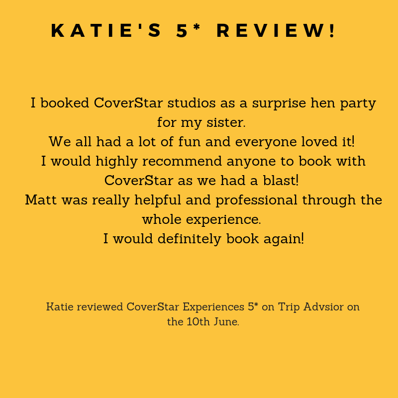 CoverStar_Exps's tweet photo. Such a lovely 5* review from Katie from her sister's hen party with us 😊 

Our Award Winning Hen Party Activity: https://t.co/Sa3XnGtI9v

#Liverpool #henparty #makingmemories #5stars #tripadvisor https://t.co/by5e2POMu2