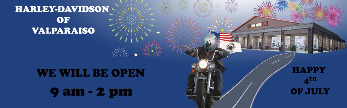HDvalparaiso's tweet photo. #harleydavidson #bikelife #hdnation #nwindiana #loveharley #livefreeridefree #harleystyle #hdvalpo #FourthofJuly #holidays https://t.co/pPIRVGfT1T