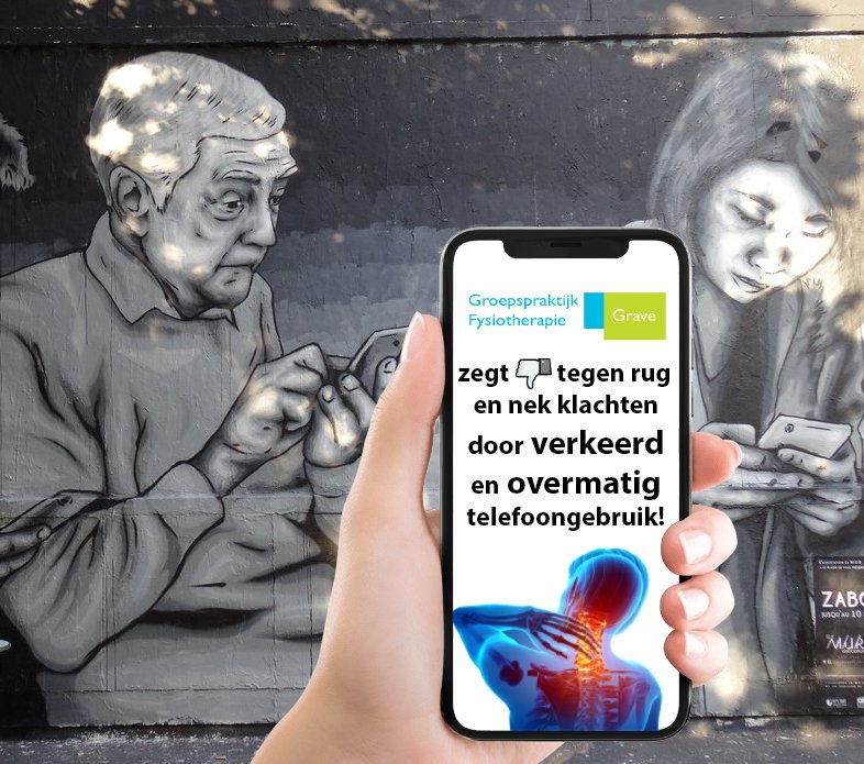 Komt dit je bekend voor?!? Mensen ervaren steeds meer rug- en nekklachten door te lang op hun mobiel te kijken. Gelukkig kun je bij ons terecht voor mobiele klachten😉. Als je dit herkent, maak dan snel een afspraak!
#fysio #grave #boxmeer #rugklachten #nekklachten #fysiotherapie