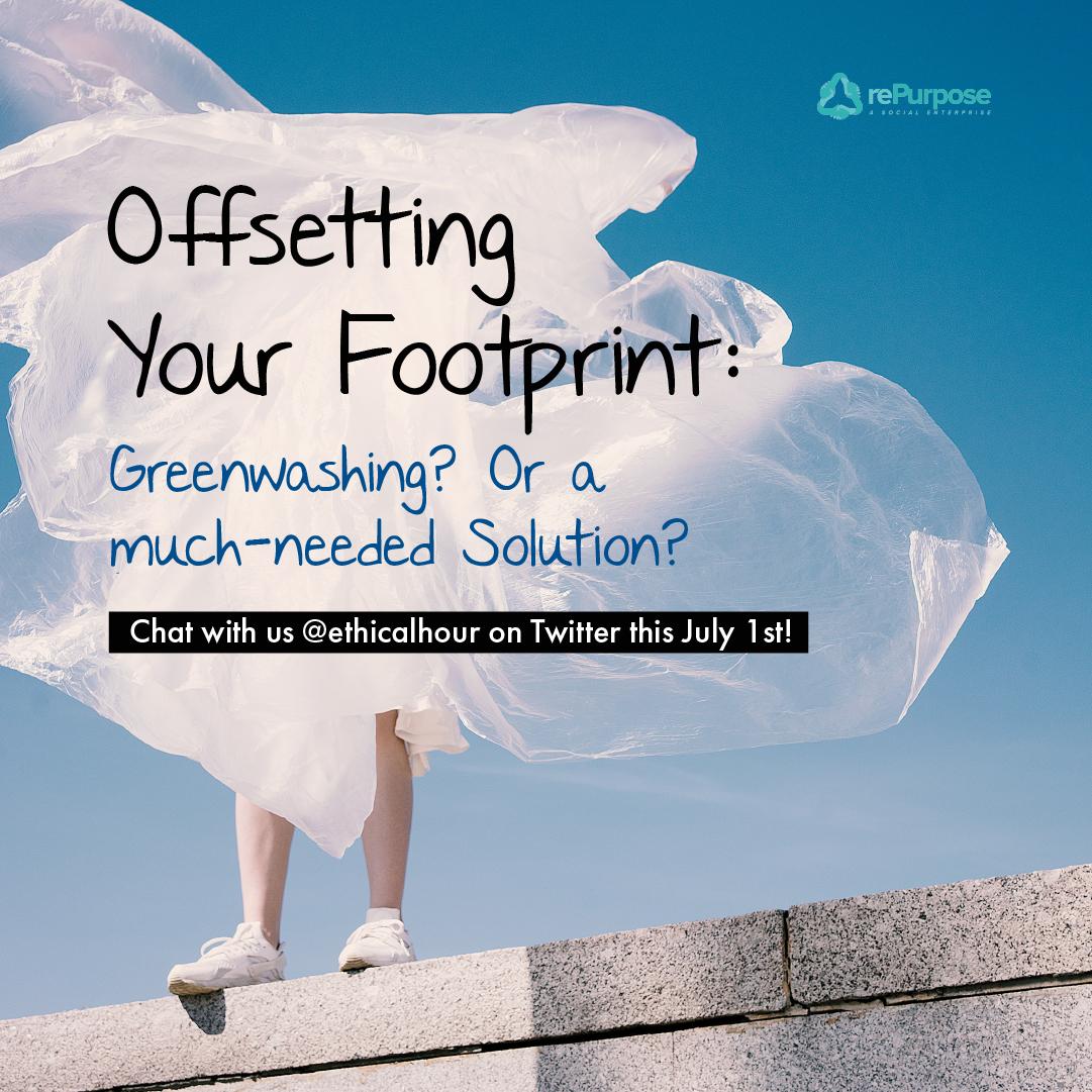 rePurposeGlobal's tweet photo. We're super excited for the @EthicalHour chat tomorrow at 8PM BST! #savethedate
Join us to learn all about "Offsetting your footprint". Catch us live at #ethicalhour!!
#plasticfreejuly #plasticoffset #plasticneutral #footprint #savetheplanet https://t.co/mNZ6t33xzx