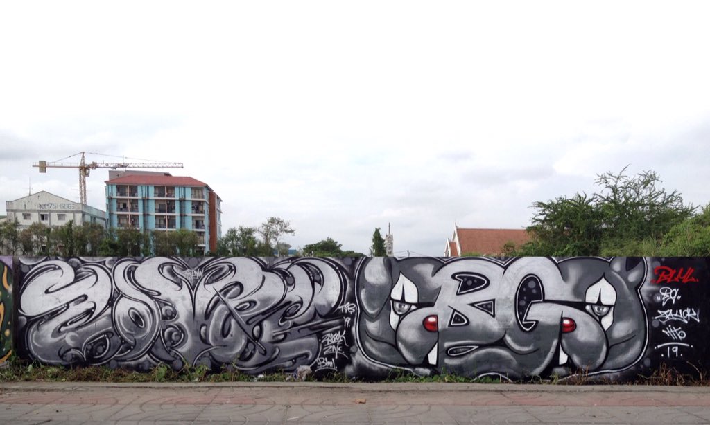 blmlthailand's tweet photo. Zayck ZNC (Taipei) x BLML (Bangok)

Big George's Head 6/9

#bangkokgraffiti #bangkokstreetart #blml #BLMLCharacter https://t.co/GuUdx5Ekjv