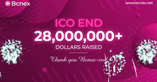 CorvaLaxius's tweet photo. 📷 CONGRATULATIONS 📷 +28,000,000 USD raised
Follow their twitter account for more info👉https://t.co/iLVVzdWzFx 
#Bcnex #IcoEnd #Thankyou #Congrats https://t.co/awkXbtM7ru