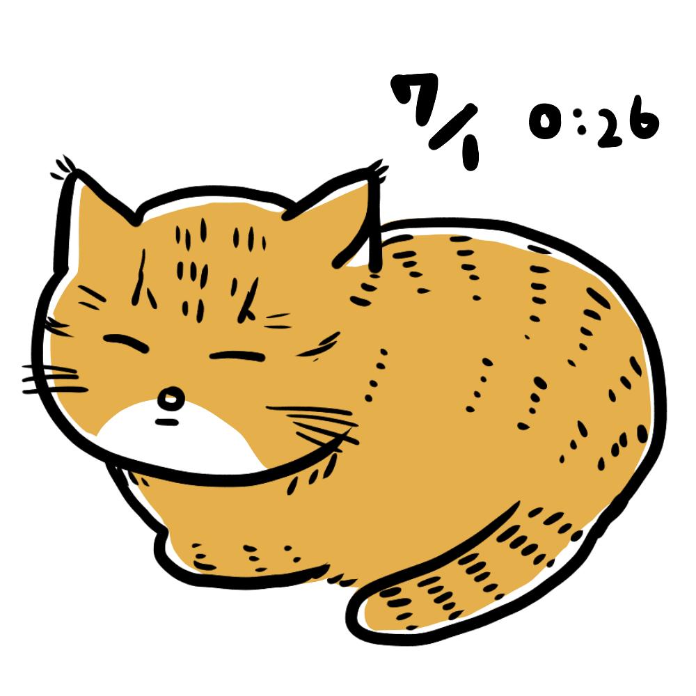 ねている #いま見えているねこ 