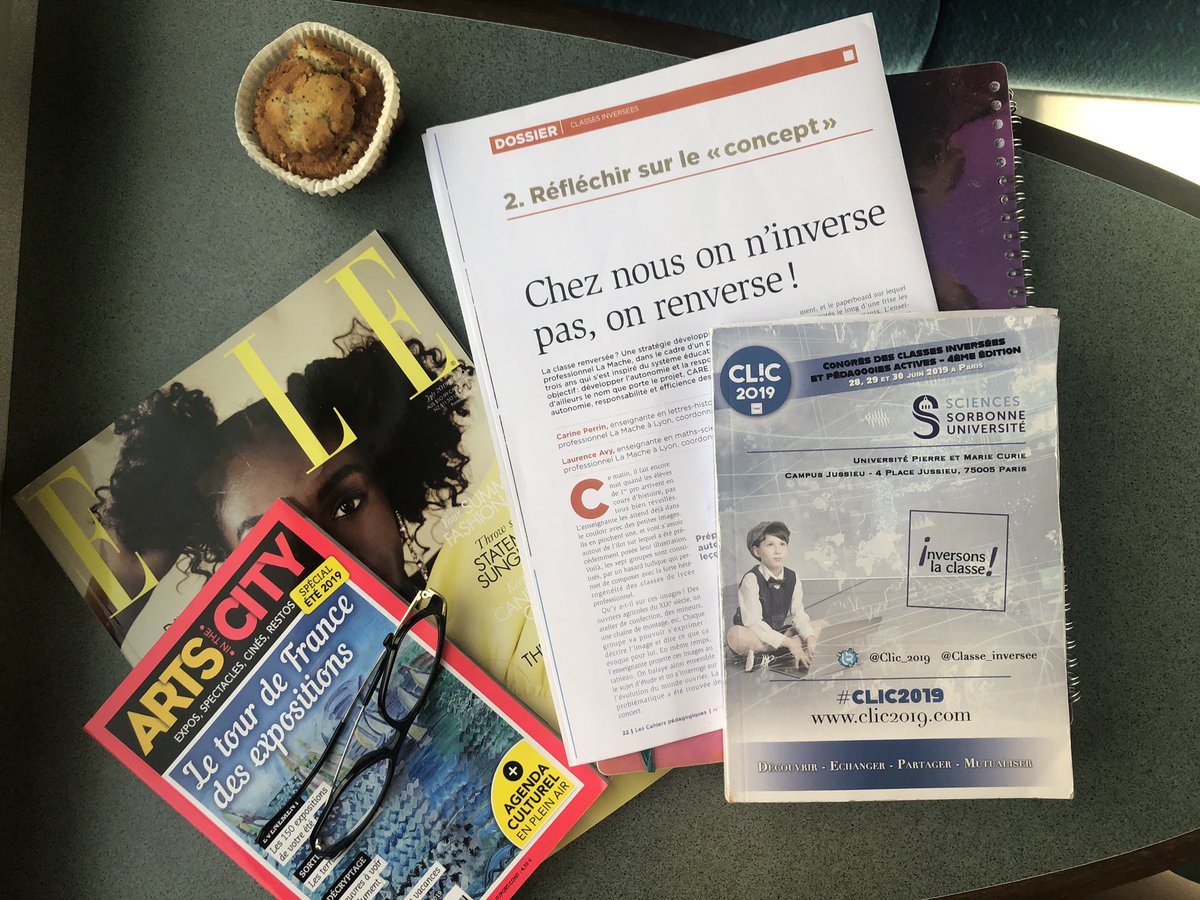 Lmitton's tweet photo. Merci pour un WE enrichissant +! Ravie d’avoir pu rencontrer et échanger avec les #collègues #superprofs pratiquant les #classesinversées et d’autres pratiques actives et innovantes en #education. Je repars gonflée à bloc avec plein d’idées et de références! #CLIC19 #CLIC2019 https://t.co/l0nkn4DE6B
