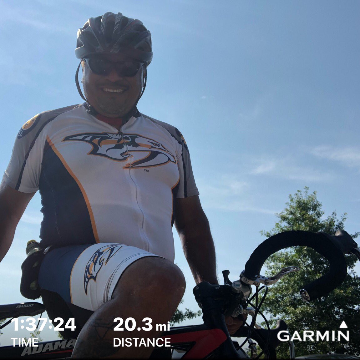 Predxican98's tweet image. Thank You @HockeyNurse98  for finding me @PredsNHL Cycling 🚴‍♀️ outfit!! I Love It!! The first thing about any sport is: If you think that you look good then your results are good!! #GetTheBasics #Preds #LoyalLegion #EarningTheBadge #BeatingYestarday