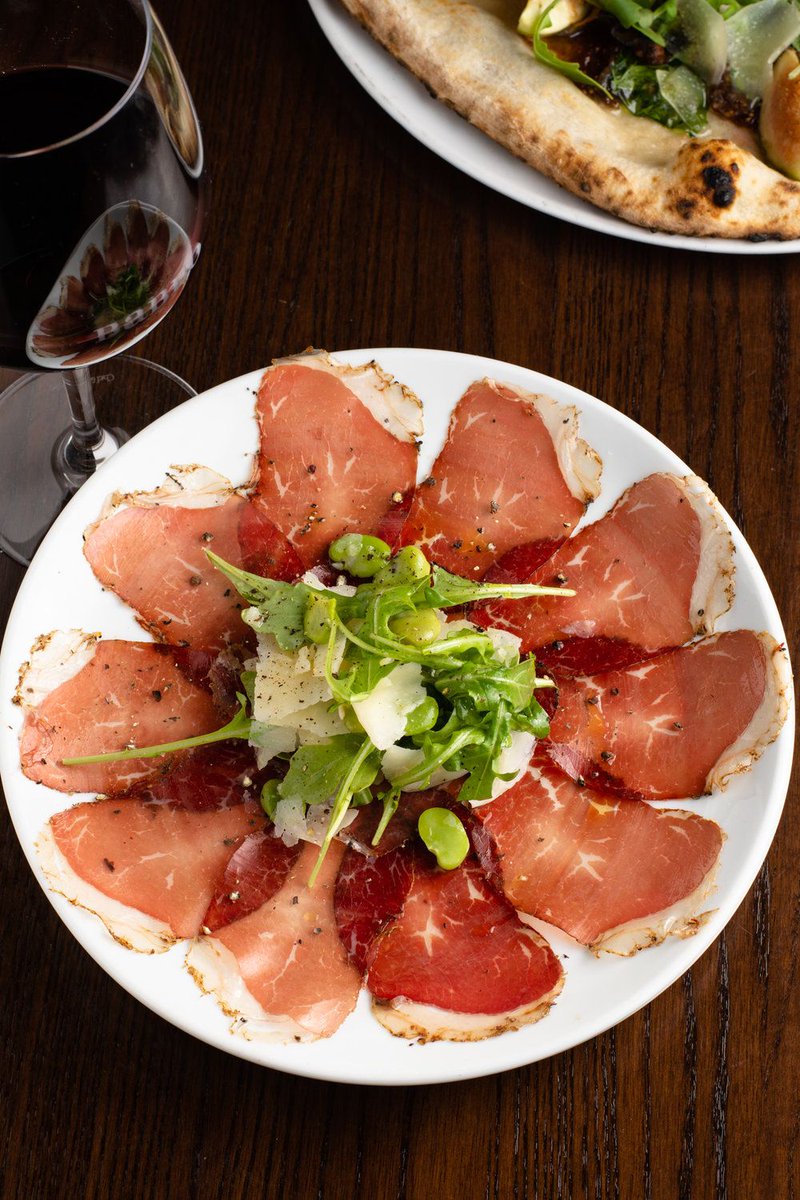 Bring the family for #SundaySupper and start with something everyone will love! Our #TempestaMarket Wagyu Bresaola is the perfect dish for sharing, topped with Fava Beans, Arugula and Grana Padano.