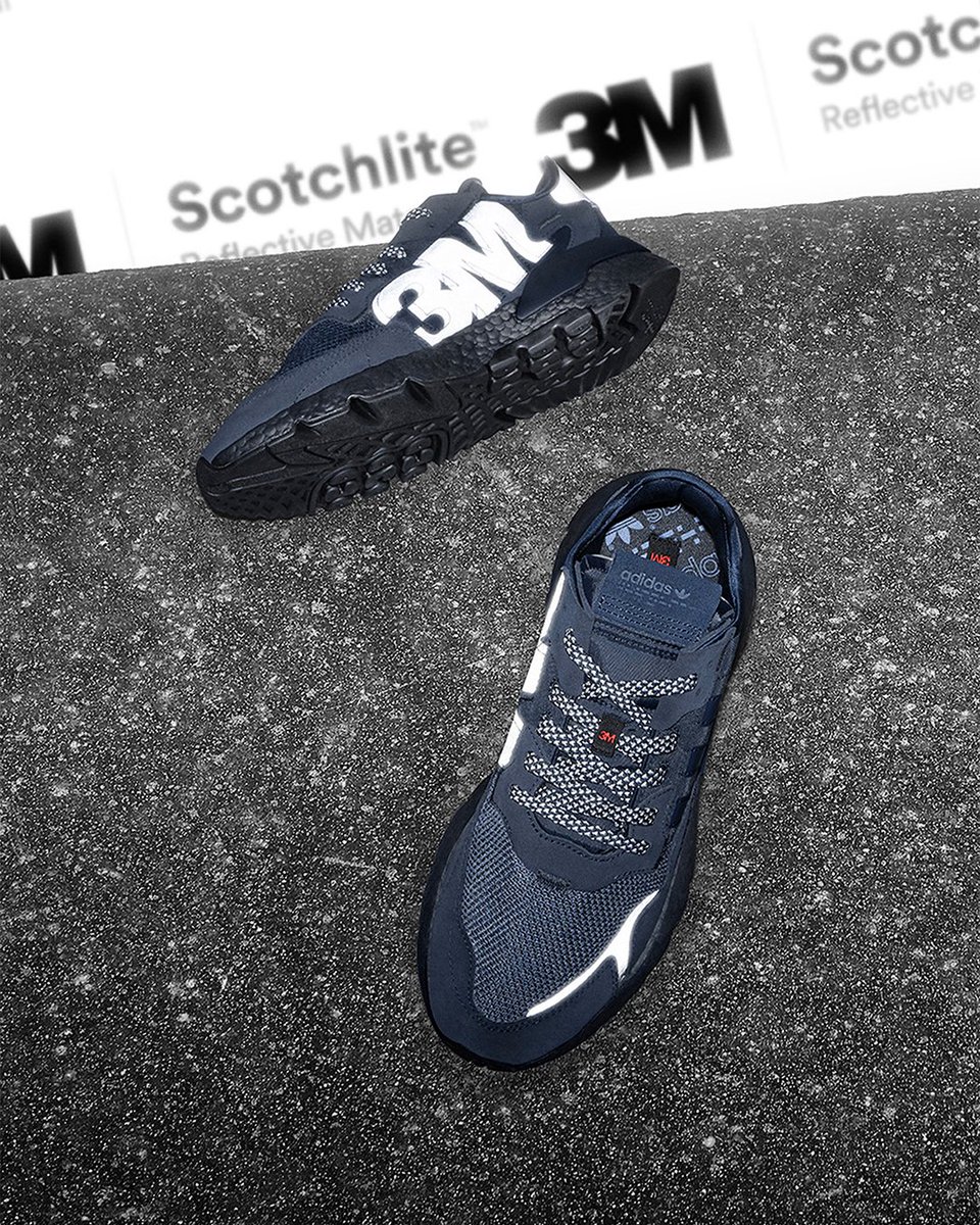 adidasalerts's tweet photo. .@adidasoriginals partners with @3MScotchlite, the world’s leading manufacturer of high-visibility reflective materials, for a special “3M Project” Nite Jogger, releasing next Saturday, July 6.
—> https://t.co/GafmOUZ0Yx #ad https://t.co/yYtQ4GYOoY