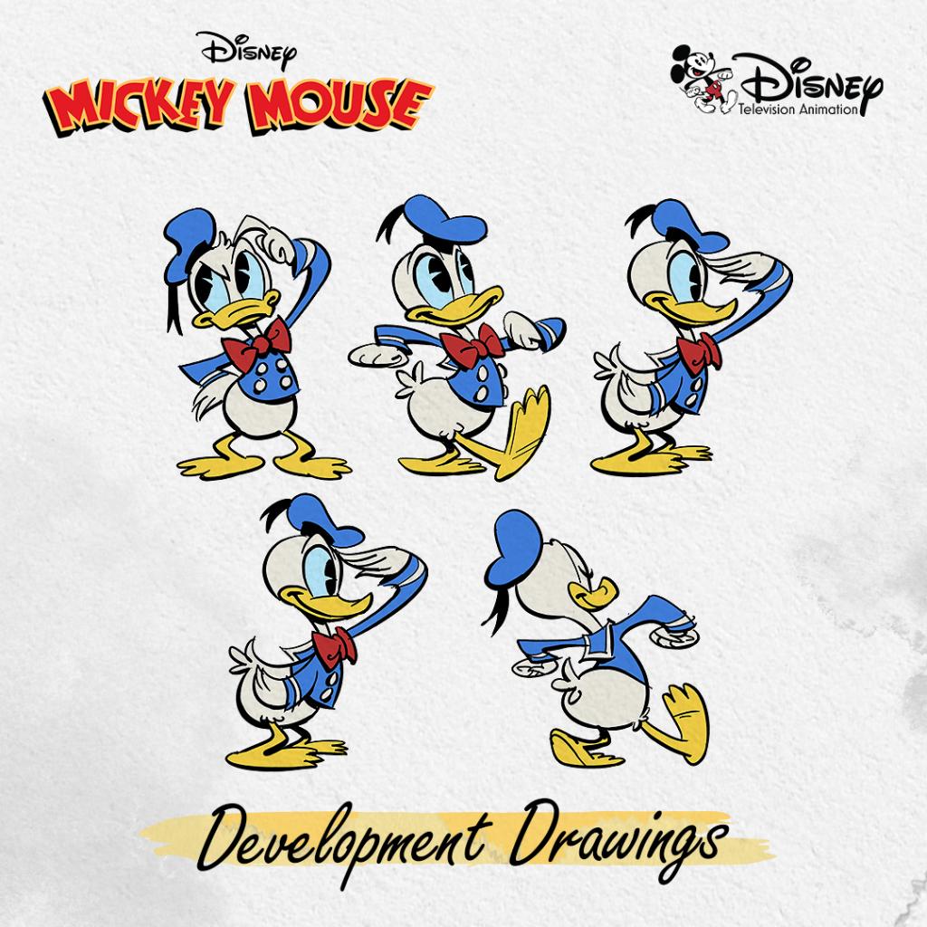 Check out these original development drawings to see how #DonaldDuck's design changed leading into #DuckTales and the #MickeyMouse Shorts! ✍️