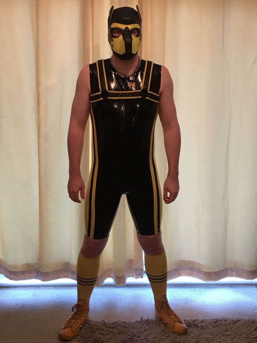 PupZyron's tweet photo. Had a great weekend pupping out on Friday and at the #BeProudWeekend on Saturday in the Village with @PupCuff @PupChopstixs @mellodrachmatic @Sparky_Pupper @PupCrimson https://t.co/tSs8NZIE61
