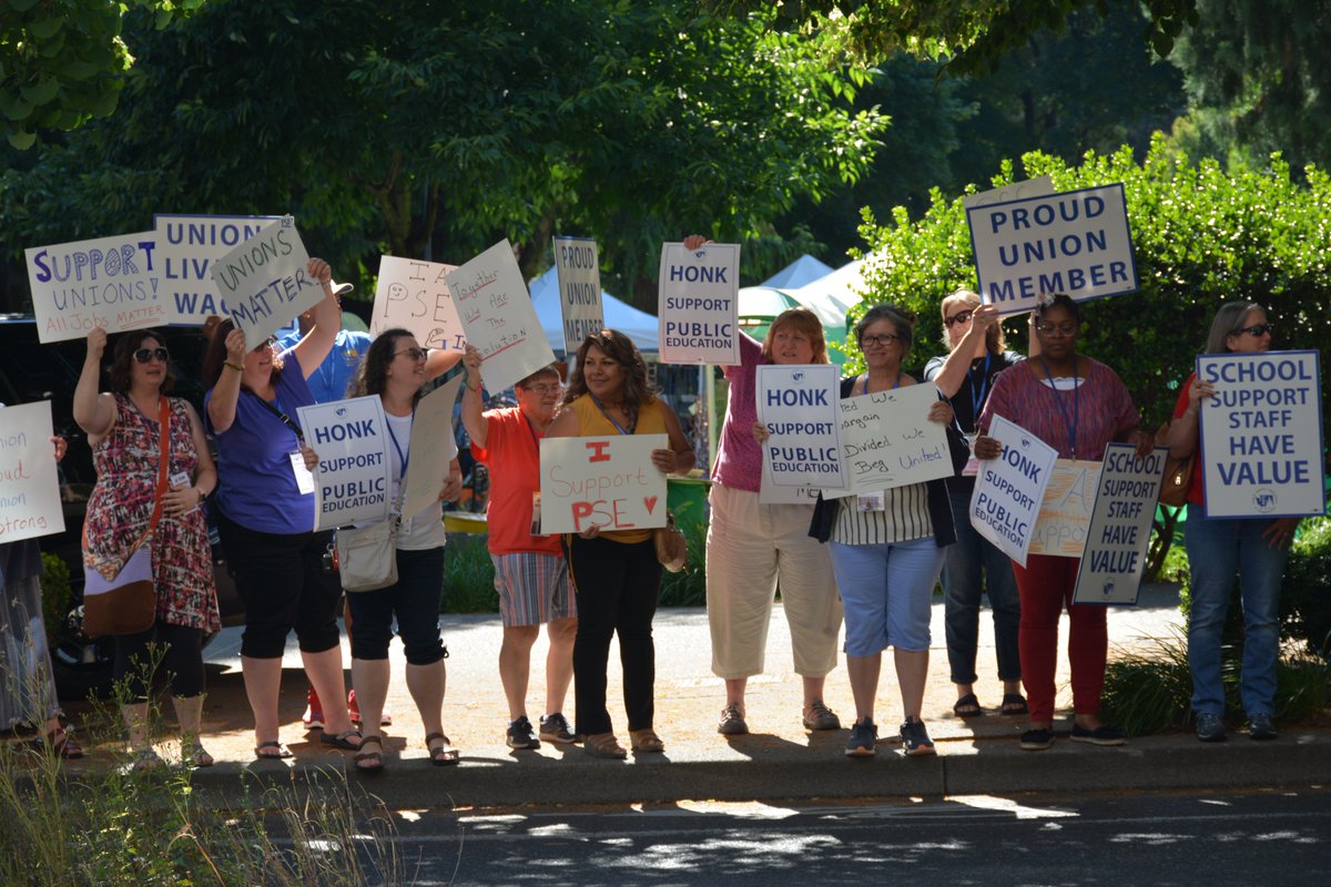 PSEClassified's tweet photo. Day 2 at T.E.A.M. was full of love, laughter, and lots of learning. Our leaders are full of passion for PSE and are so ready to stand up and stand strong for ALL workers. Enjoy these highlights from Day 2! #UnionStrong #TEAM2019 #ProudUnionMembers https://t.co/NEzvIVJZZU