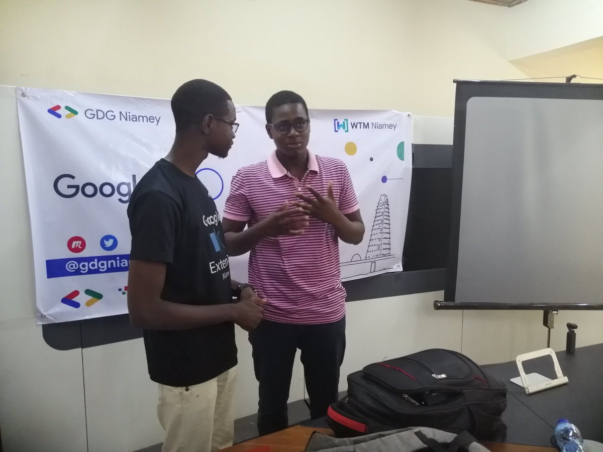 gdgniamey's tweet photo. Les sessions du #ioextended19 #Niamey :
-What is New on @Android
-What is New on @FlutterDev
-What is New on @GooglePlay
-What is New on #Google #assistant
- #qwicklabs sessions
@LatifaYari @Olaiw0la @aniediudo @hamadoudao @rabia_moussa @seynim6 @SaaDatouuu @BachirBeidari https://t.co/QgYqez7ifg