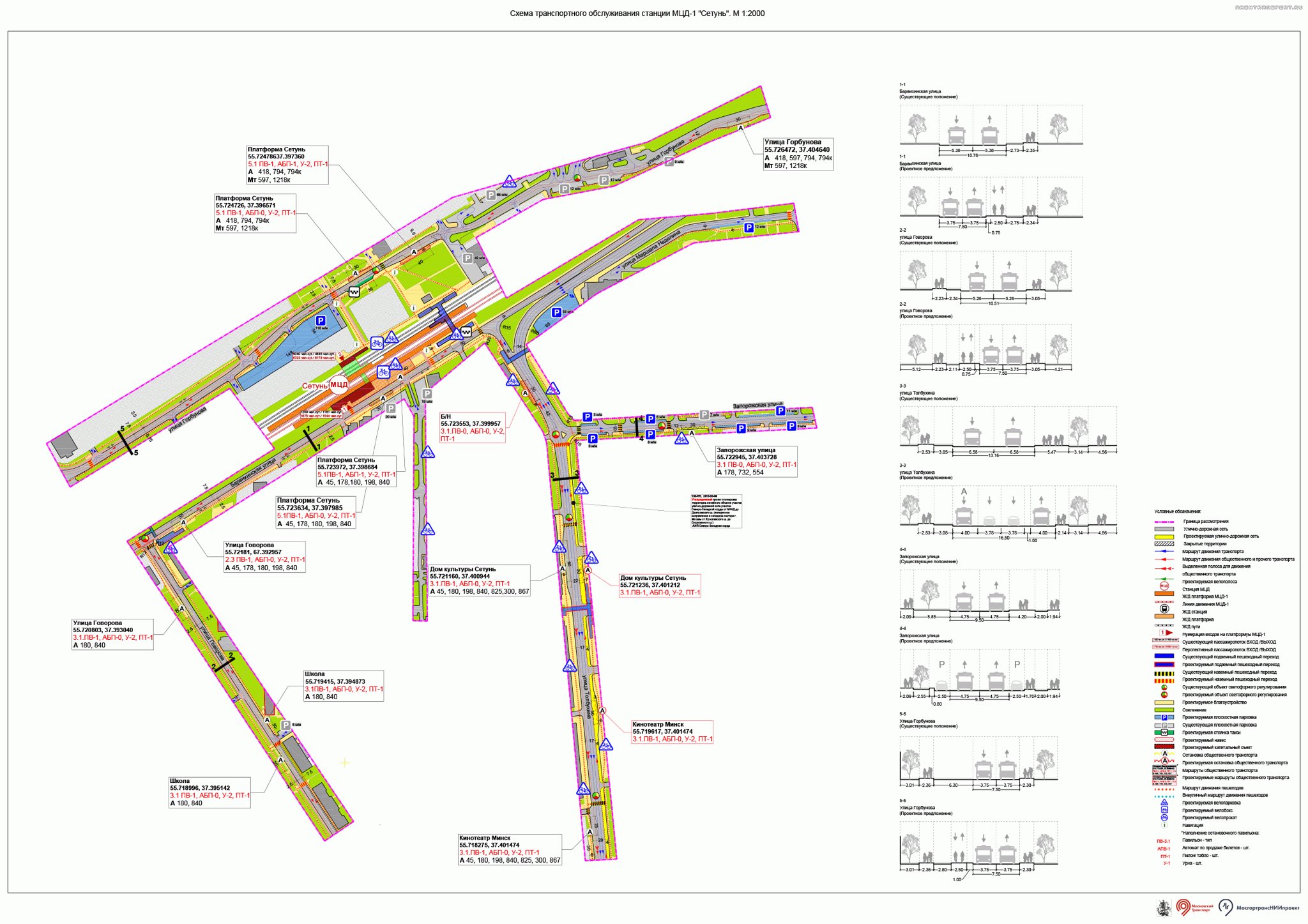 Карта метро сетунь