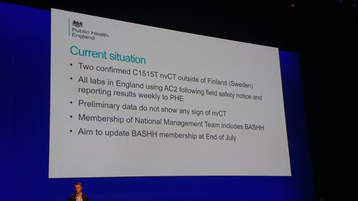 MunyeeTung's tweet photo. Update from Jon Saunders around testing for new variant Chlamydia, first identified in Finland
#BASHH2019 #sexualhealth #chlamydiatesting #PHE https://t.co/a5zK5tE9uZ