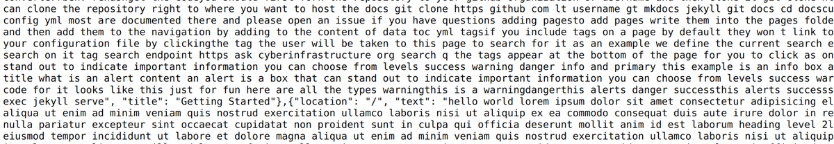 vsoch's tweet photo. A nice trick using #slugify to clean up #jekyll text content for search 👉https://t.co/yHSjmLv3P4 https://t.co/ev6j27ZubX