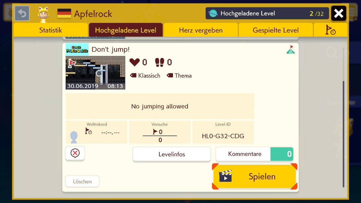 Apfelrock's tweet photo. #SuperMarioMaker2 #NintendoSwitch https://t.co/e8DxzgHqGv