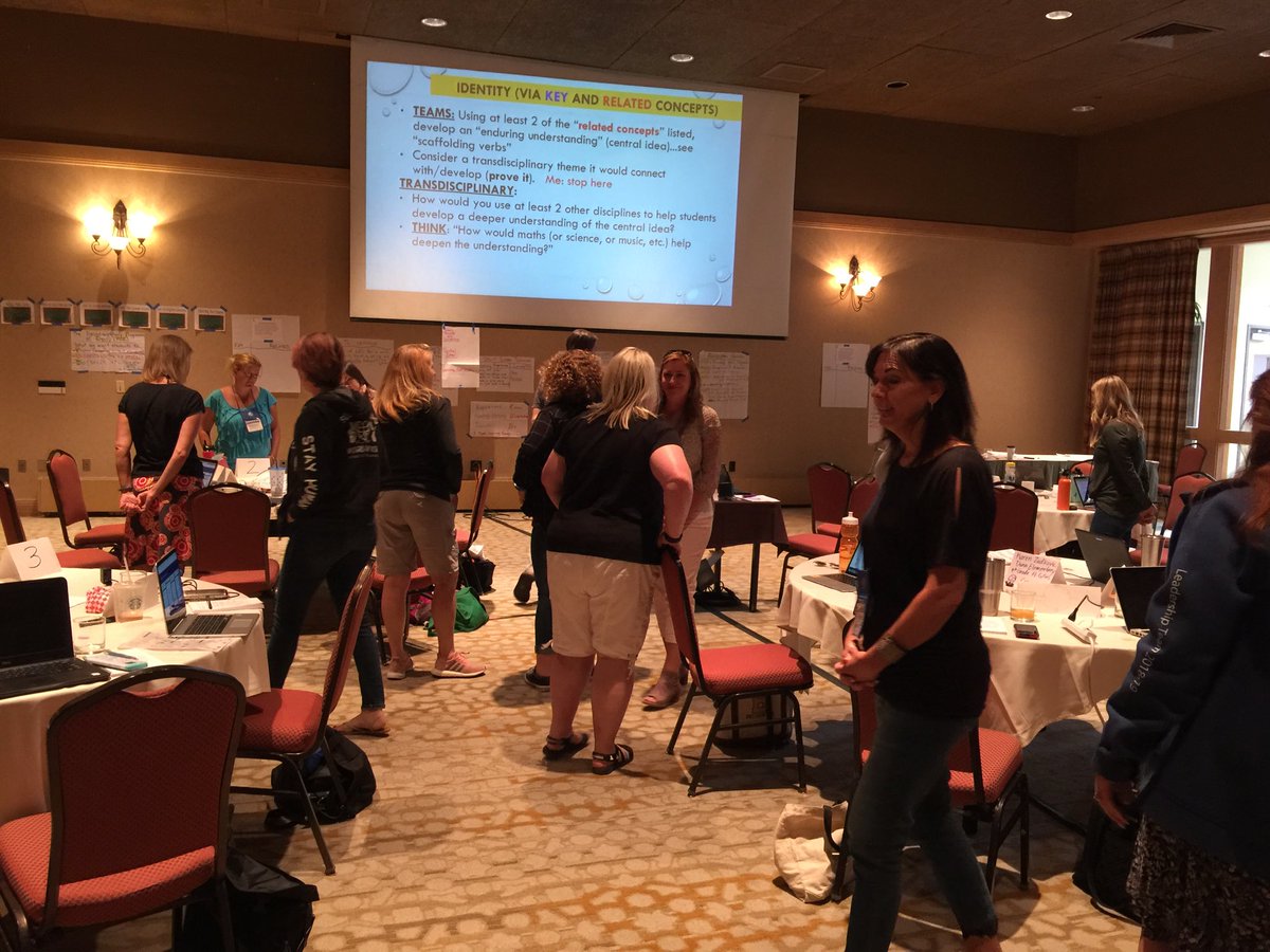 ojc223's tweet photo. Groups “carouseling” to see other perspectives on conceptual statements and transdisciplinary connections #ibarms2019 #conceptdrivenlearners https://t.co/oJtHxKUNDU