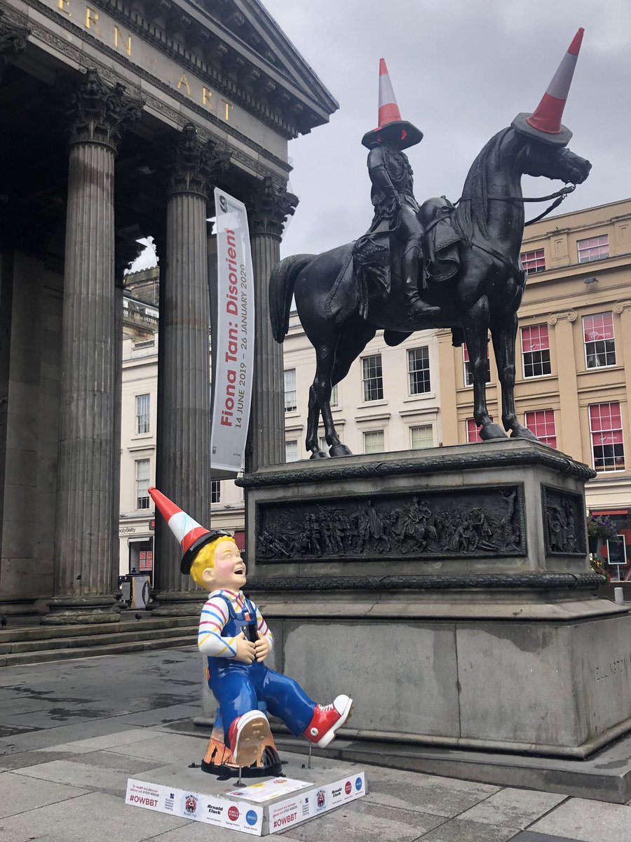 tess_OT's tweet photo. Popped over to Glasgow this weekend and spotted some more Oor Wullie’s (or Oor Billy and Oor Rod) #OWBBT https://t.co/Wz2RFtWXva