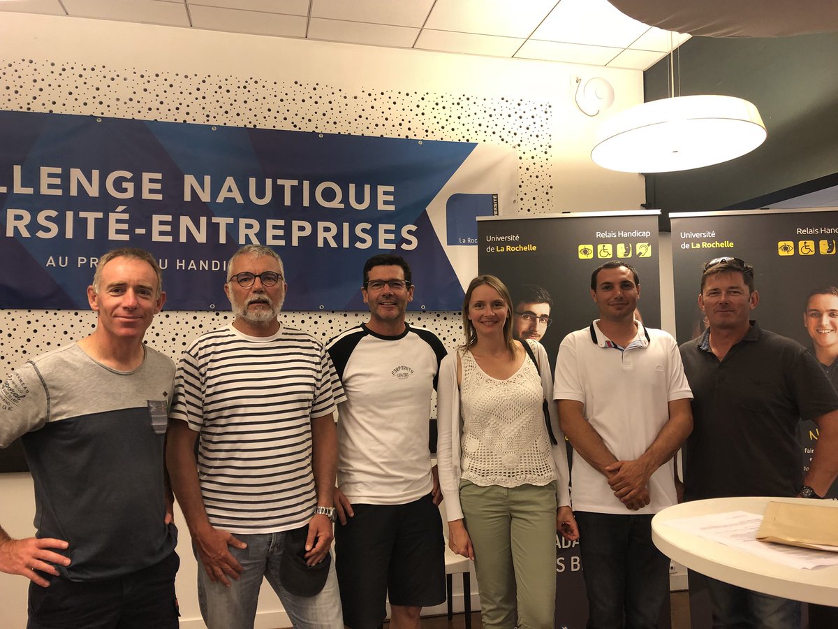 _PALR_'s tweet photo. 3ème place sur le podium du challenge nautique (et 5ème place pour le 2ème équipage) pour @_PALR_ Bravo et merci à tous et à l’année prochaine ! #voile #LaRochelle #Handicap @Handi_Univ @LionsFRANCE https://t.co/zY9DwGJLoO