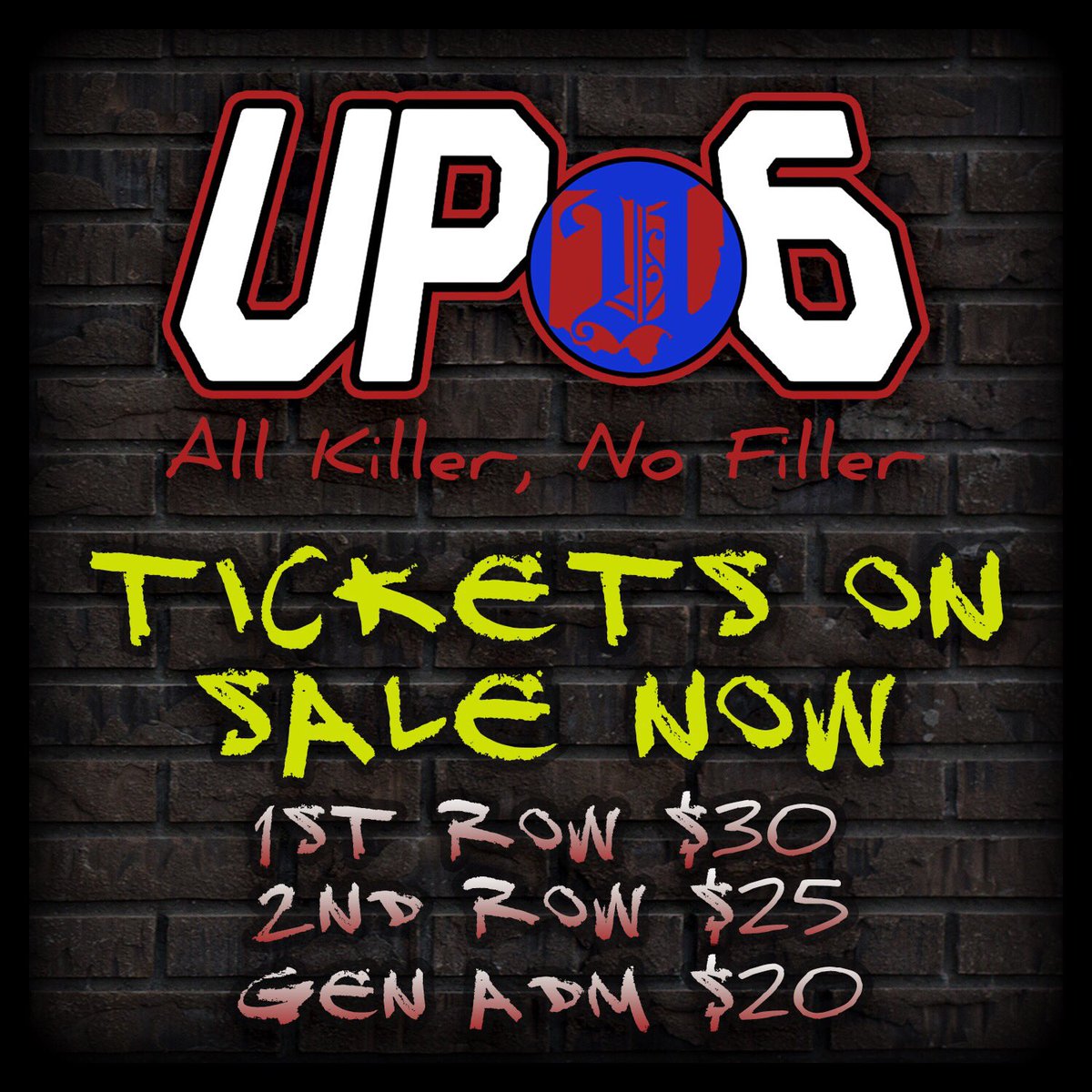UnsanctionedPro's tweet photo. Message us to lock yours in. Buy 3 get 1 free on GA tickets!
#unsanctioned6 #unsanctionedpro #allkillernofiller #cbus #ohio #columbusohio #prowrestling #midwestterritory #indiewrestling #staylocalthinkglobal #onlyincbus #columbus #tagteamwrestling https://t.co/FIlmAVnggo
