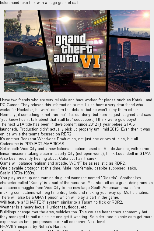 Reddit Rumor] Possible GTA 6 and Bully 2 leaks