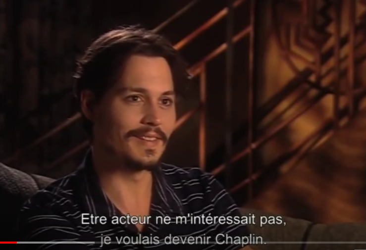 Charlie: The Life and Art of Charles ChaplinJohnny Depp about Charlie Chaplin here (subtitles in French): i'm loving this vid 
