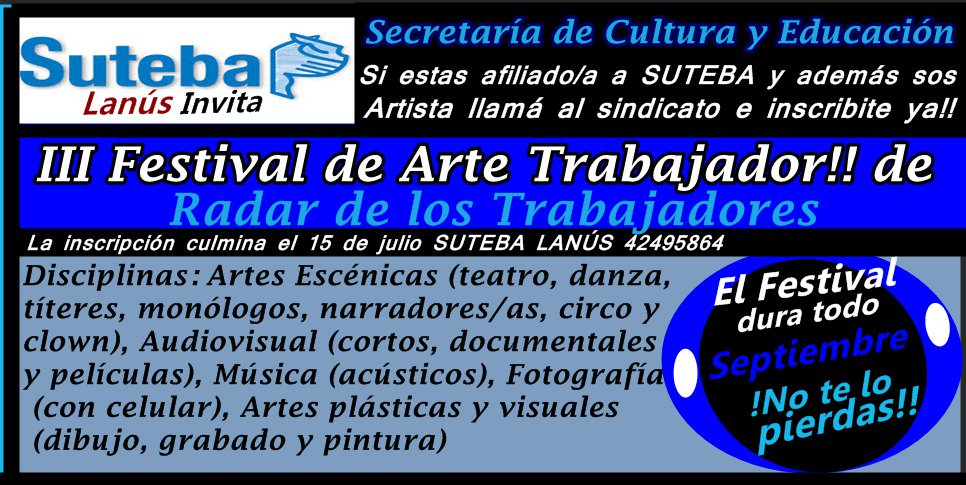 Cecilia4041's tweet photo. #SutebaLanus
@SUTEBAProvincia
@Lilianarossi101
@Gracielasolari3
@RipamontiRita
@jimegri
@savalei
@negrodemarfil
@Romina_Robl
@doralilianasimn
@RosanaMerlos
@almazan_silvia https://t.co/AfKpAAEOVi