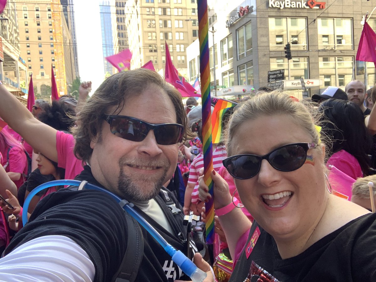 alittleharrisy's tweet photo. @LauriABingham @Audomagical @jensmithpalmer @annekeblair @HolliMartinez1 @DJtheHRLady @chriwe @DianneMONeill @YammeringMouse Whose ready for some #UnlimitedPride? So much #Pride on the Streets of Seattle today! βParadeβ? More like a Mobile Dance Floor! #BetterTogether @yammeringmouse @TMobile #MobilizeForInclusion #MobilizeForPartnership https://t.co/7OP1iJ4RX8