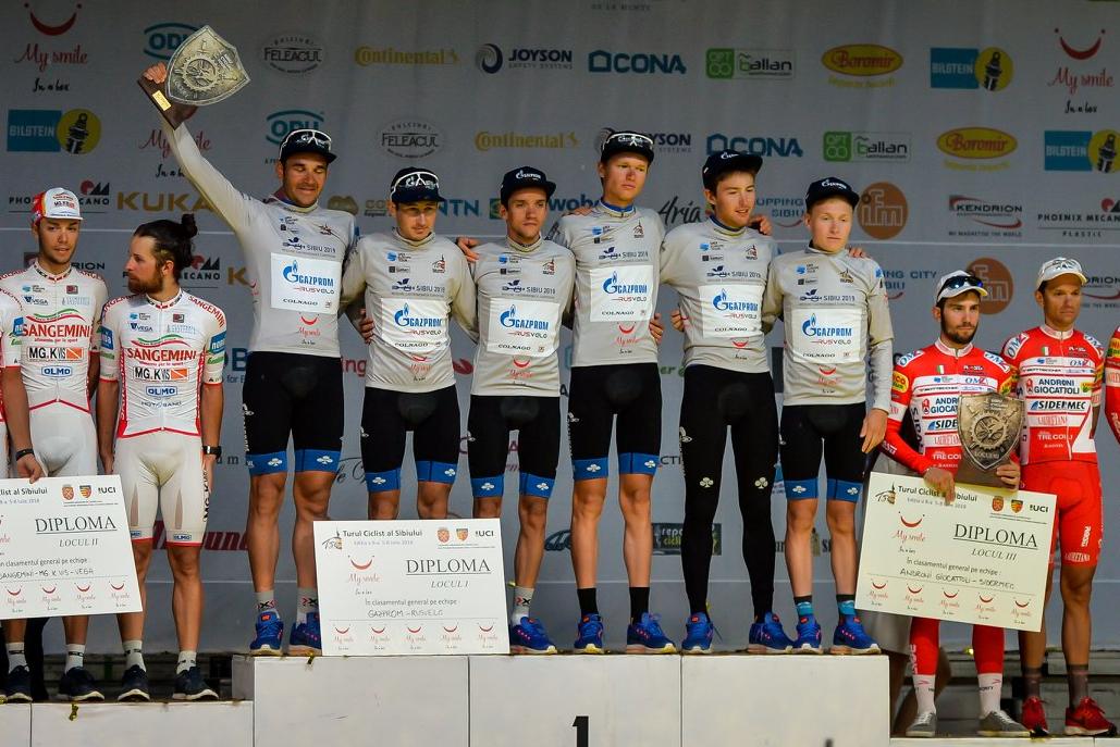 SibiuTourEN's tweet photo. Last year @RusveloTeam finished the #SibiuTour with two riders on the podium and won the team classification. Here is their squad for the 2019 edition:
• Ildar @Arslanov94
• Evgeny Kobernyak @jack_horn_ 
• Sergey Shilov
• Anton Vorobyev
• Mamyr Stash
• Denis Nekrasov https://t.co/OUaAIxcQFx