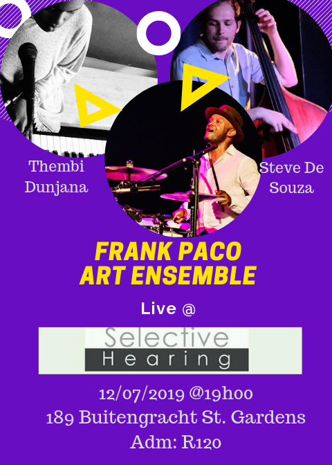 FrankPaco_'s tweet photo. Frank Paco Art Ensemble's power house trio is set to wow the crowds in the Mother City. Frank is currently in Reunion Island in concerts with various local &amp; international projects. Catch his CT performances before he embarks on the European tout. https://t.co/nCtXVwPAEK https://t.co/y17PPGmr2s
