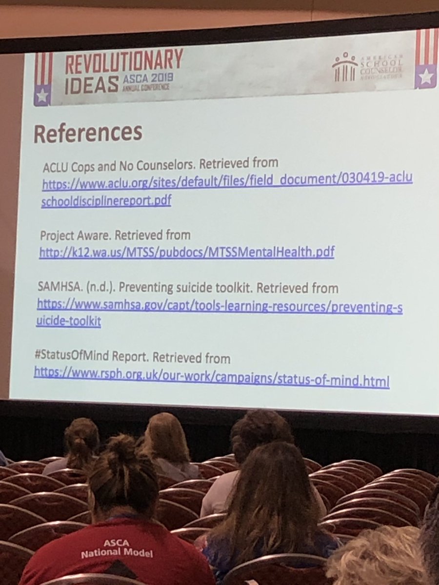 #ASCA19 if you see something say something